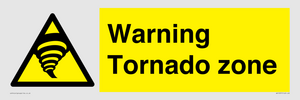 Warning Tornado zone